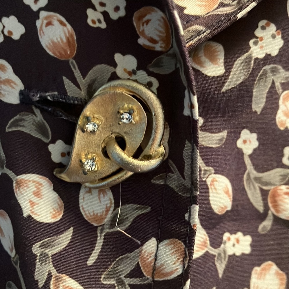 Vintage floral mini dress - Picture 12 of 13